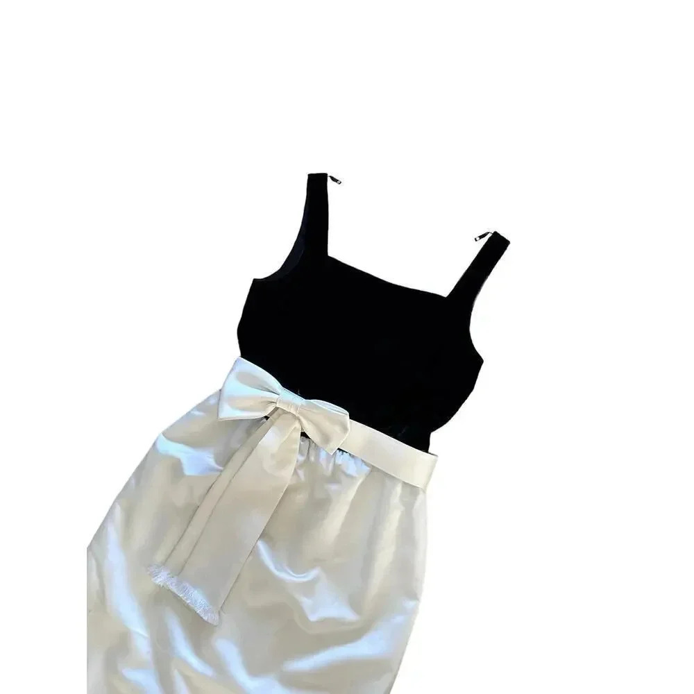 Oleg Cassini Black Tie Vintage rare gown Dress Size 8 - Picture 4 of 9